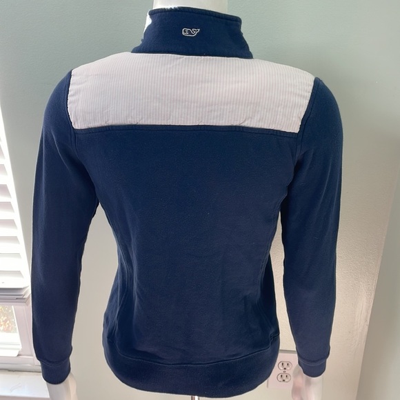 VINEYARD VINES navy blue quarterzip pullover - Picture 4 of 6